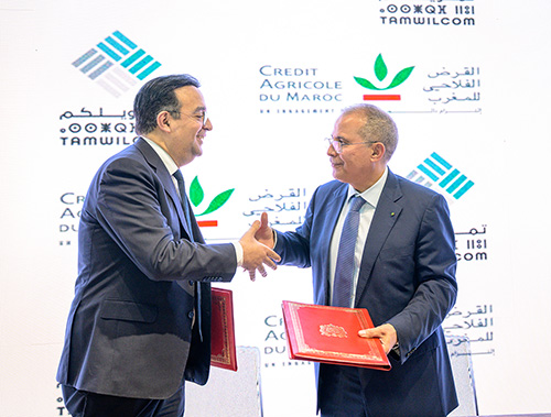 GITEX AFRICA 2025. TAMWILCOM ET LE CRÉDIT AGRICOLE DU MAROC S’ALLIENT POUR SOUTENIR L’INNOVATION DANS LA FINTECH ET L’AGRITECH